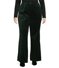 Good American Plus Size Velvet Good Waist High Rise Palazzo Pants
