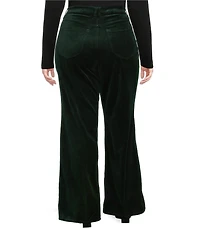 Good American Plus Size Velvet Good Waist High Rise Palazzo Pants