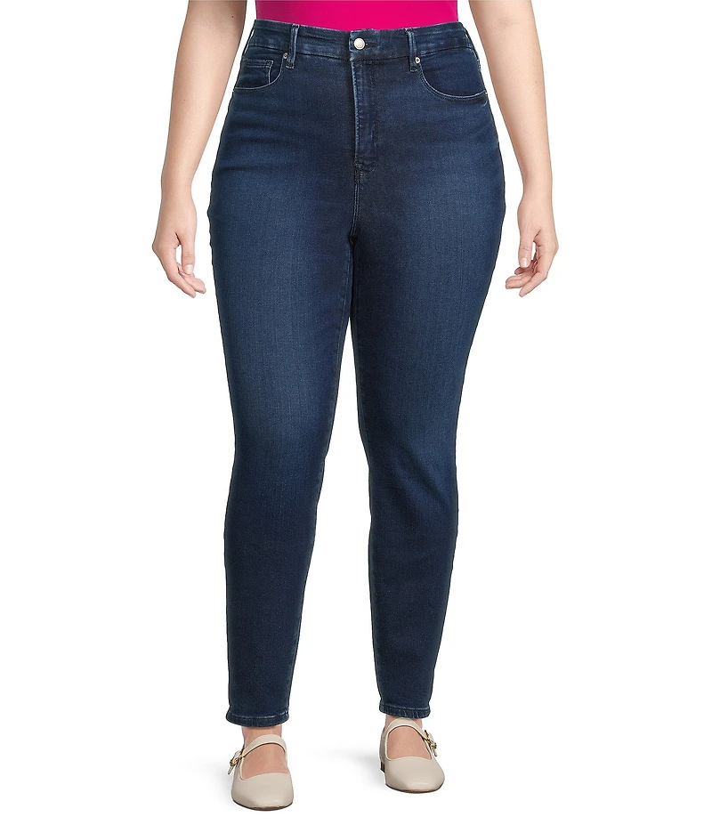 Good American Plus Soft Tech Good Legs Mid Rise Skinny Denim Jeans