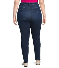 Good American Plus Soft Tech Good Legs Mid Rise Skinny Denim Jeans