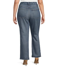 Good American Plus Soft Tech Good Legs Mid Rise Straight Jeans