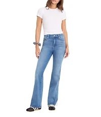 Good American Soft Tech Good Classic High Rise Bootcut Leg Denim Jean
