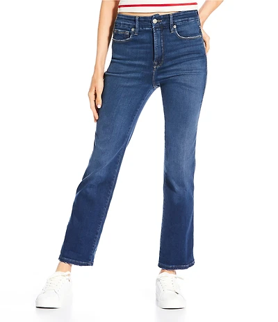 Good American Soft Tech Good Curve High Rise Straight Leg Jeans