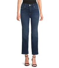 Good American Soft Tech Good Curve High Rise Straight Leg Jeans
