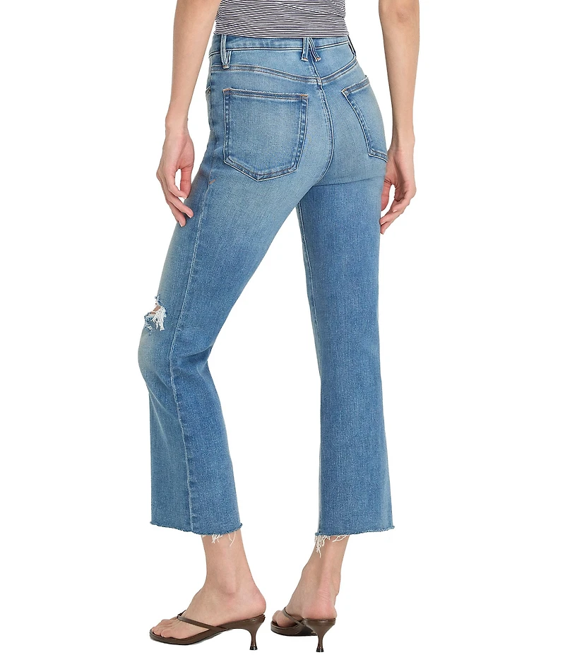 Good American Soft Tech Good Legs Crop Mini Boot Denim Jeans