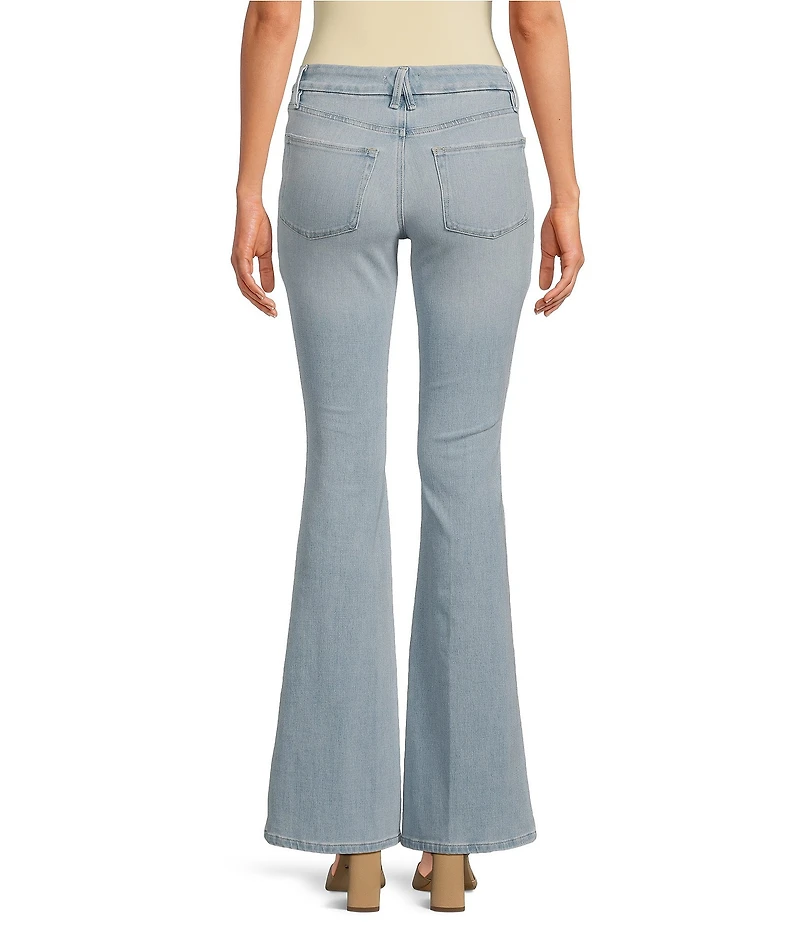 Good American Soft Tech Good Legs Mid-Rise Flare Jeans