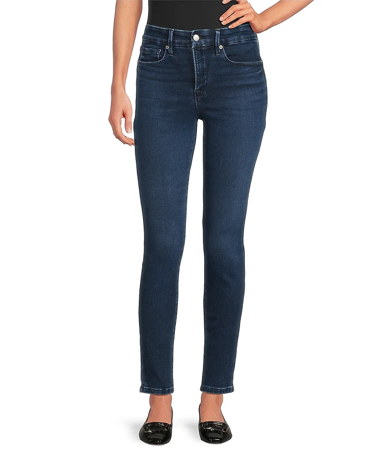 Good American Soft Tech Good Legs Mid Rise Skinny Denim Jeans