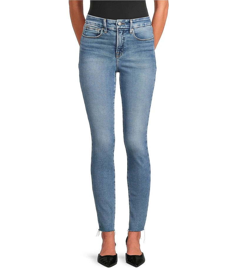 Good American Soft Tech Good Legs Mid Rise Skinny Leg Jeans