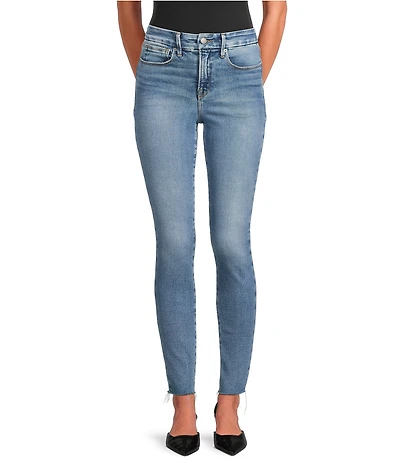 Good American Soft Tech Good Legs Mid Rise Skinny Leg Jeans