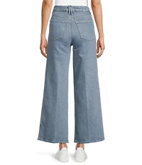 Good American Soft Tech Good Skate Cropped Wide Leg Jeans