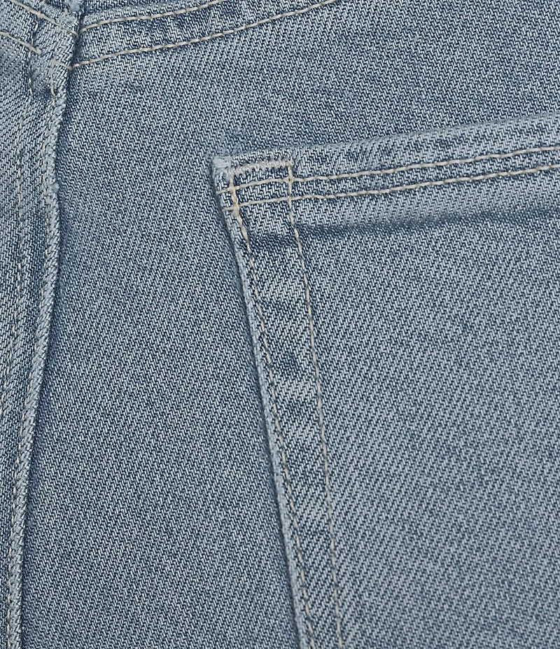 Good American Soft Tech Good Skate Cropped Wide Leg Jeans