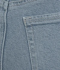 Good American Soft Tech Good Skate Cropped Wide Leg Jeans