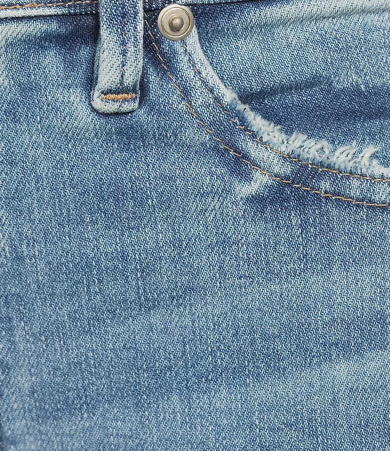 Good American Soft Tech Good True High-Rise Straight Leg Denim Jeans