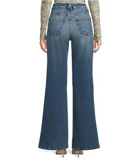 Good American Soft Tech Good Waist Palazzo Jeans