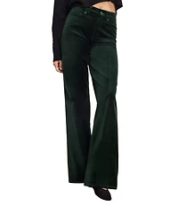 Good American Velvet Good Waist High Rise Palazzo Pants