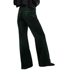Good American Velvet Good Waist High Rise Palazzo Pants