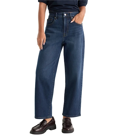 Good American Vintage Barrel Leg High Rise Ankle Length Denim Jeans