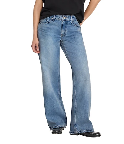 Good American Vintage Low Rise Loose Wide Leg Denim Jeans