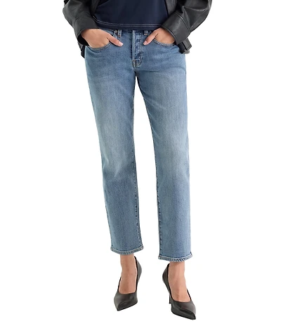 Good American Vintage Straight Leg Ankle Length Denim Jeans
