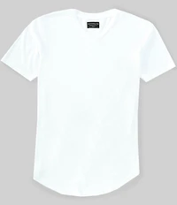 Goodlife Slim-Fit Triblend Scallop Short Sleeve V-Neck T-Shirt