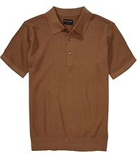 Goodlife Solid Waffle Short Sleeve Polo Shirt