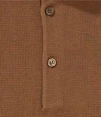 Goodlife Solid Waffle Short Sleeve Polo Shirt