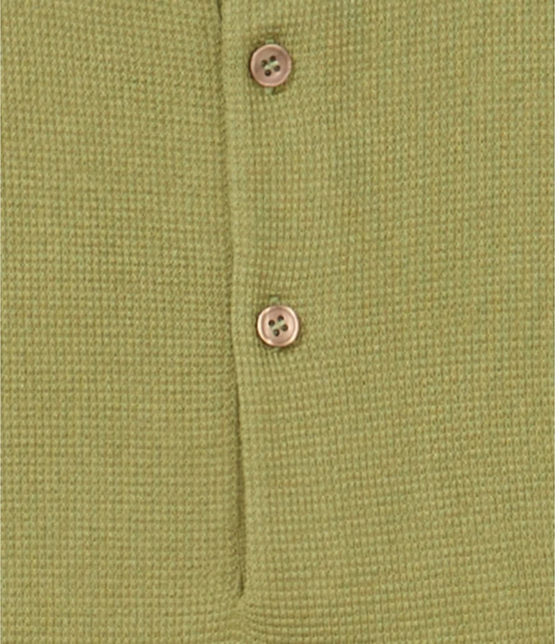 Goodlife Solid Waffle Short Sleeve Polo Shirt