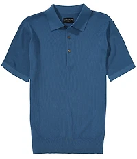 Goodlife Solid Waffle Short Sleeve Polo Shirt