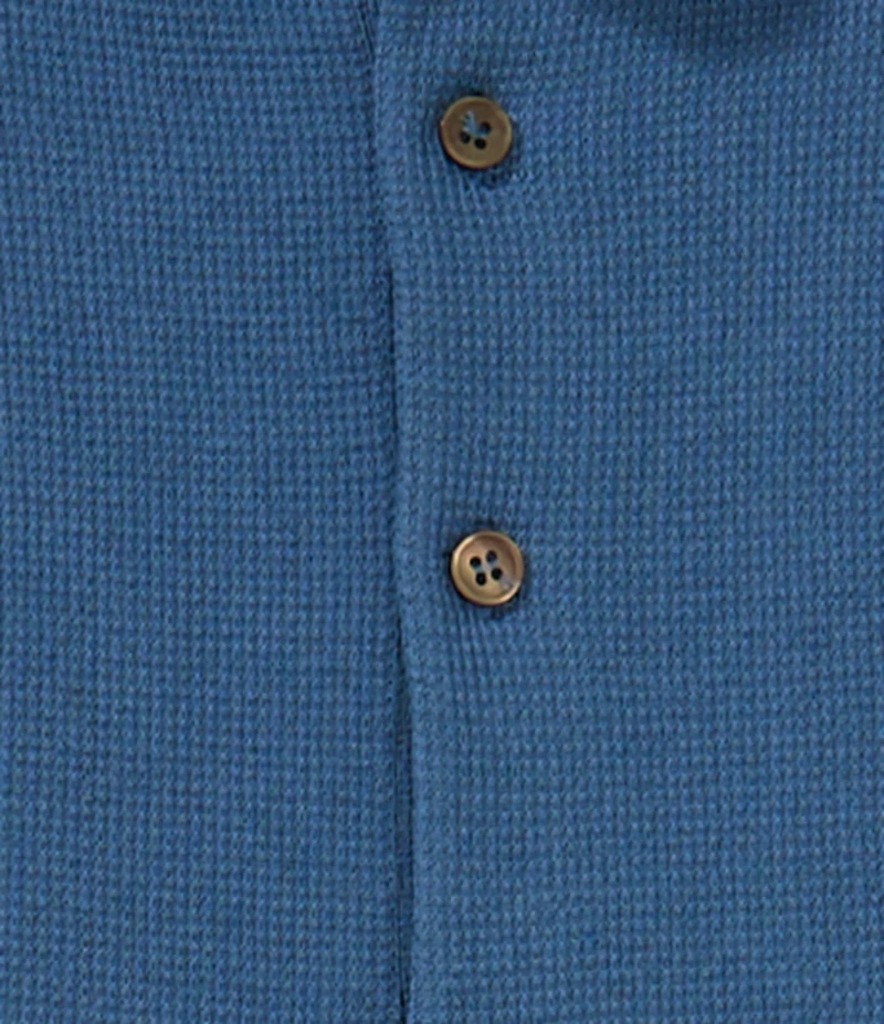 Goodlife Solid Waffle Short Sleeve Polo Shirt