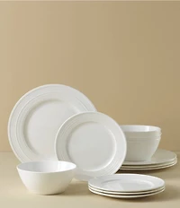Gorham Branford Bone China 12-Piece Dinnerware Set
