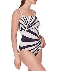 Gottex Desert Queen Tummy Control Bandeau One Piece Swimsuit