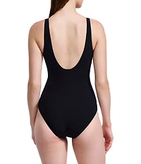Gottex Elegant Essence V-Neck Tummy Control Tank One Piece Swimsuit