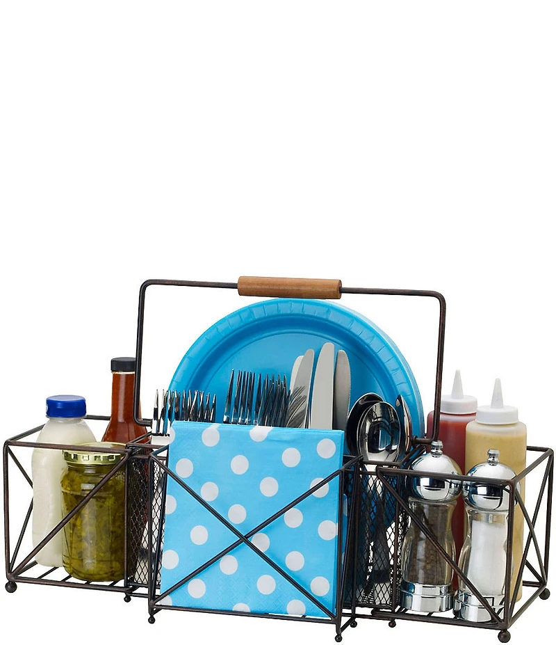 Gourmet Basics by Mikasa Baler Expandable Picnic Caddy