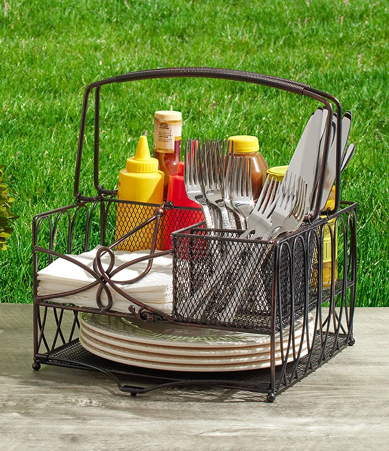 Gourmet Basics by Mikasa Loop Picnic Flatware Caddy