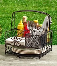 Gourmet Basics by Mikasa Loop Picnic Flatware Caddy