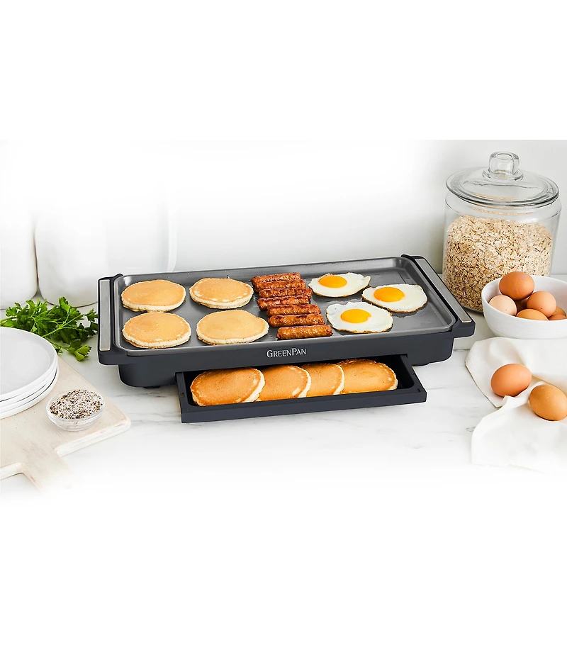 GreenPan Advanced Griddle with Warming Drawer