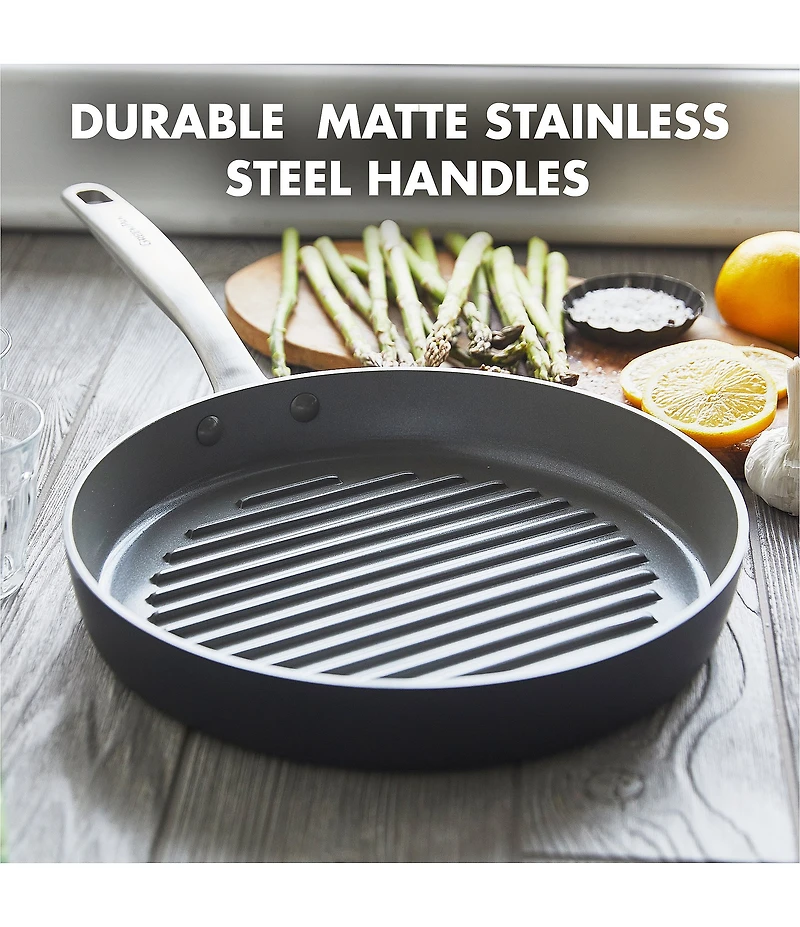 GreenPan Chatham Ceramic Nonstick 11#double; Round Grill Pan