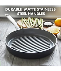 GreenPan Chatham Ceramic Nonstick 11#double; Round Grill Pan