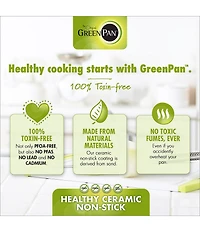 GreenPan Chatham Ceramic Non-Stick 11#double; Square Griddle