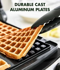 GreenPan Elite Ceramic Nonstick 4-Square Waffle Maker