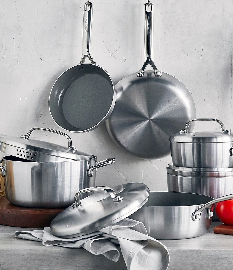 GreenPan GP5 Stainless Steel 10-Piece Cookware Set