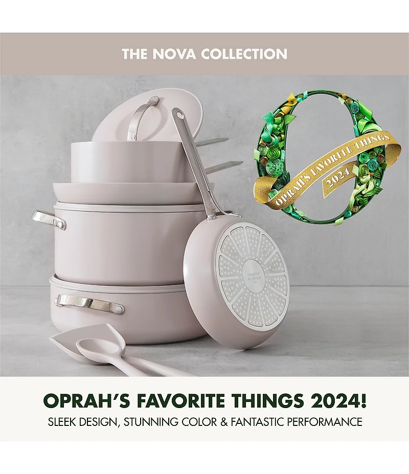 GreenPan Nova 12-Piece Ceramic Nonstick Cookware Set