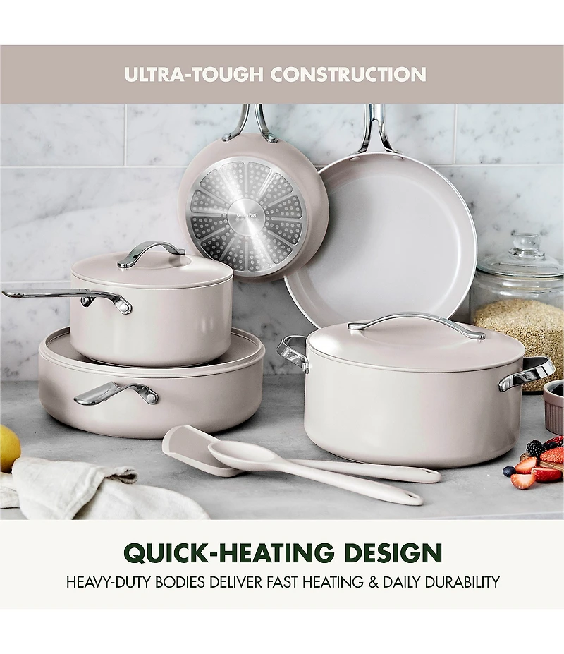 GreenPan Nova 12-Piece Ceramic Nonstick Cookware Set