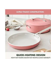 GreenPan Nova Ceramic Nonstick 3-Piece Cookware Set