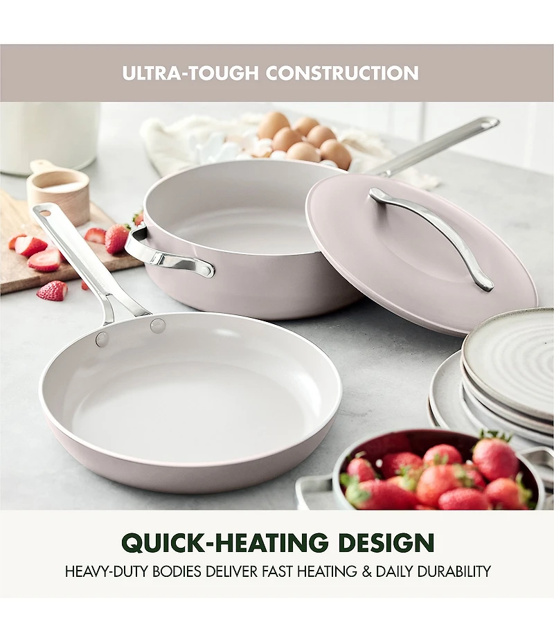 GreenPan Nova Ceramic Nonstick 3-Piece Cookware Set