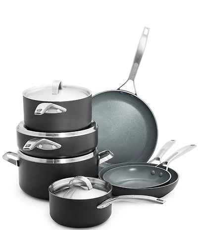 GreenPan Paris Pro Ceramic Nonstick 11-Piece Cookware Set
