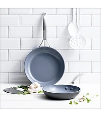 GreenPan Paris Pro Ceramic Non-Stick 8#double; & 10#double; Open Fry Pan Set