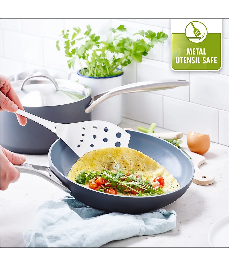 GreenPan Paris Pro Ceramic Non-Stick 10#double; & 12#double; Open Fry Pan Set