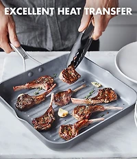 GreenPan Paris Pro Ceramic Nonstick 11#double; Square Grill Pan
