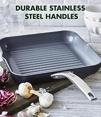 GreenPan Paris Pro Ceramic Nonstick 11#double; Square Grill Pan